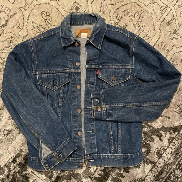 Levis Vintage 70s Denim Jean Jacket 70505 0217 USA Mens Size 38 - Picture 3 of 11
